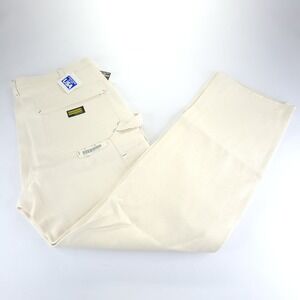 Vtg Sears Toughskins Jeans Mens 40x34 Meas 36x34 White Carpenter USA Union Made